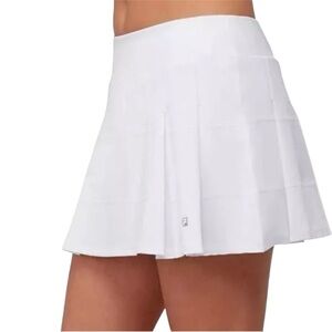 NWT Fila Women's Woven Pleated Tennis Skort White Size L
